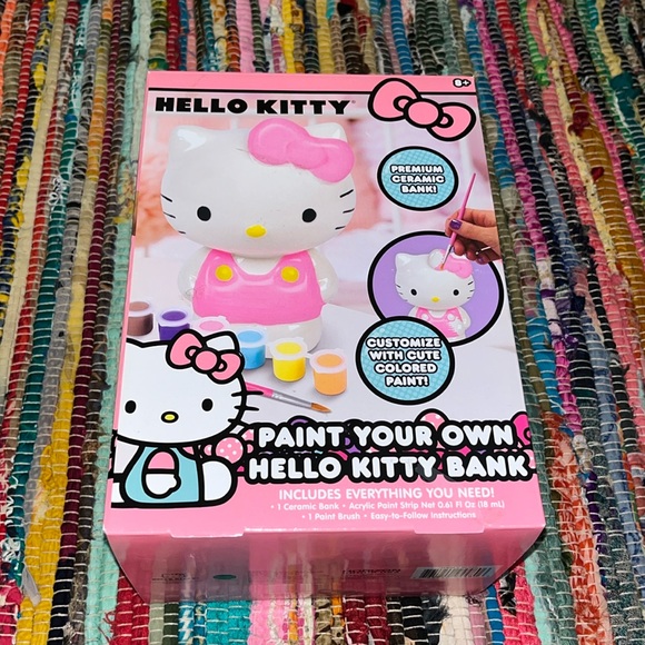 Hello Kitty Toys Hello Kitty Paint Your Own Bank Ceramic Painting